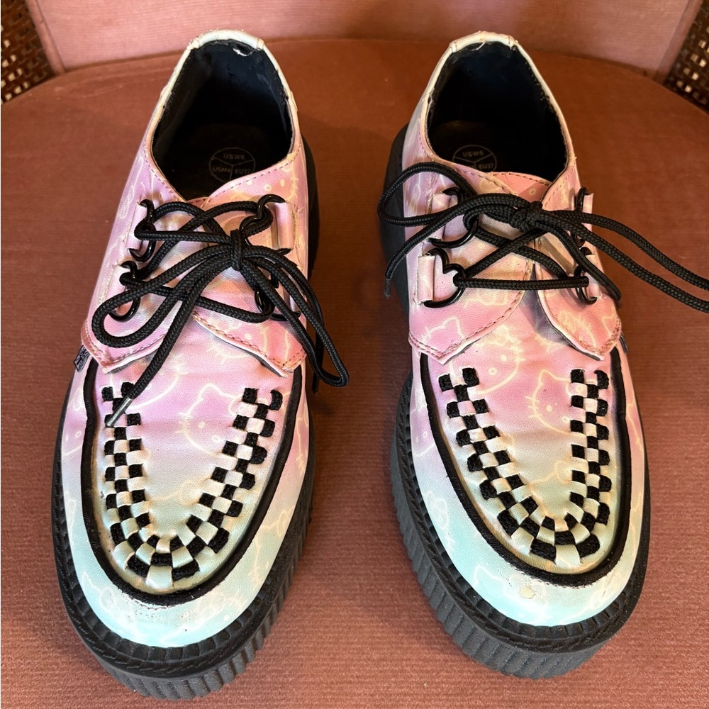 SANRIO Hello Kitty x TUK Mondo Sole Creepers Shoes - Women's Size 6 EUC